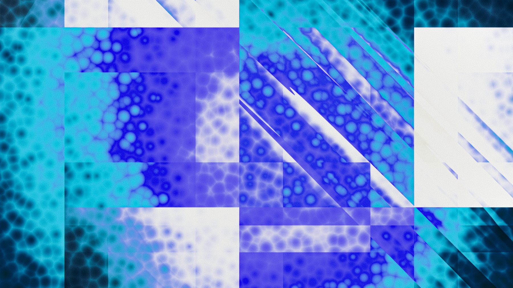 Blue cellular abstract render